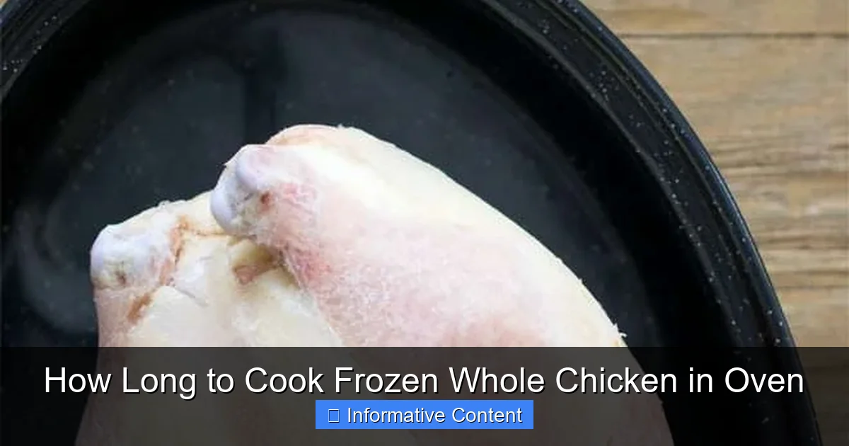 How Long to Cook Frozen Whole Chicken in Oven