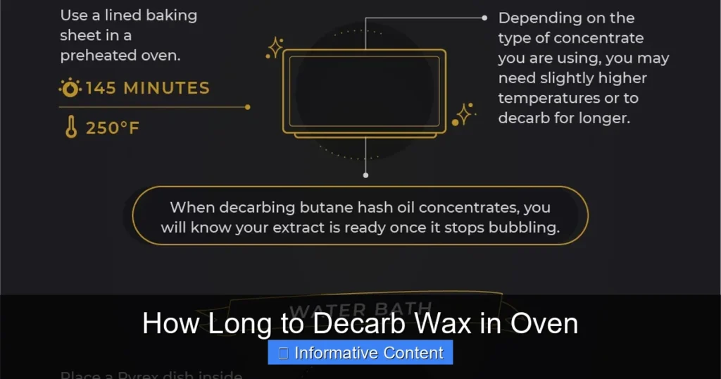 How Long to Decarb Wax in Oven