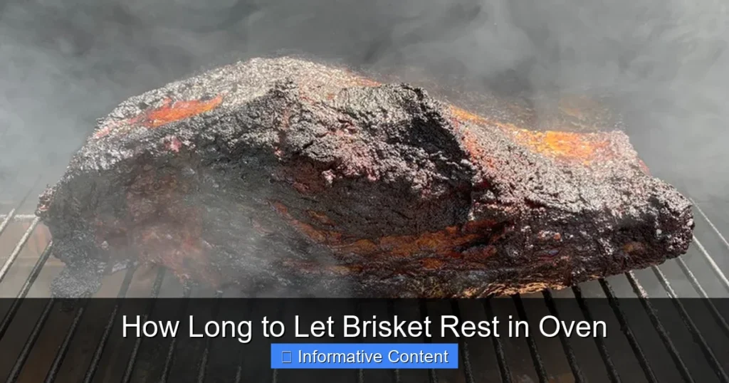 How Long to Let Brisket Rest in Oven