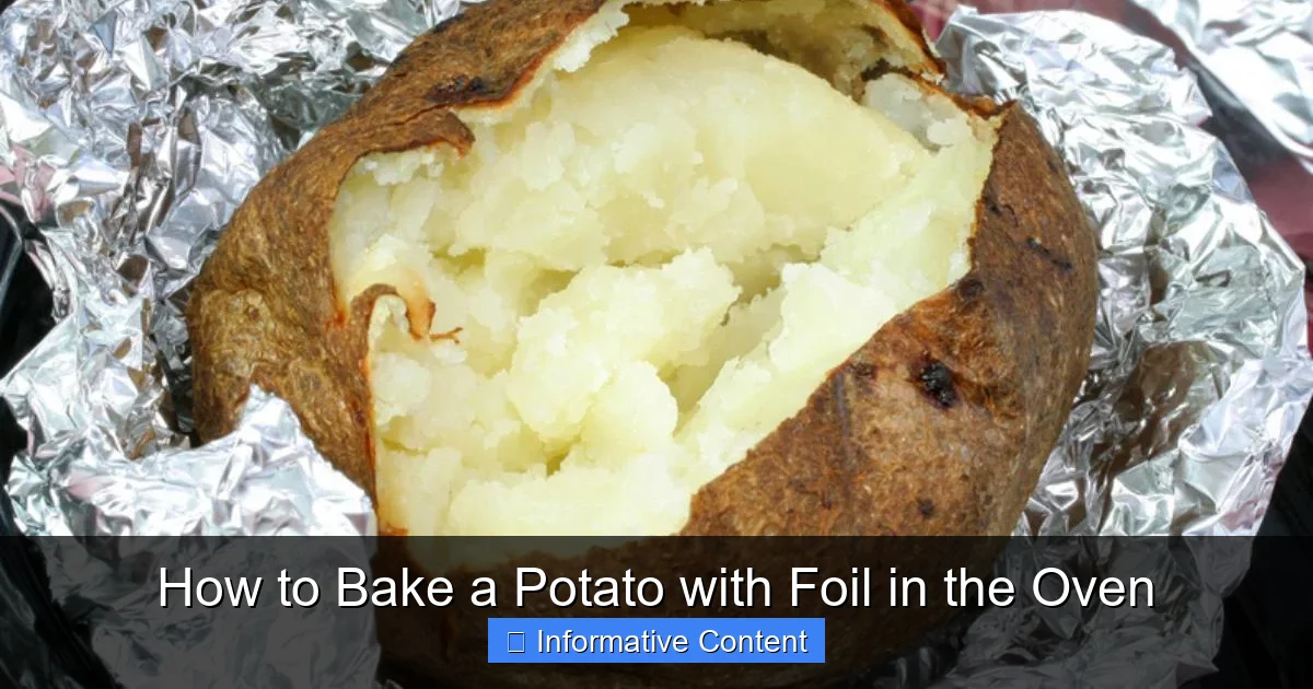 How to Bake a Potato with Foil in the Oven