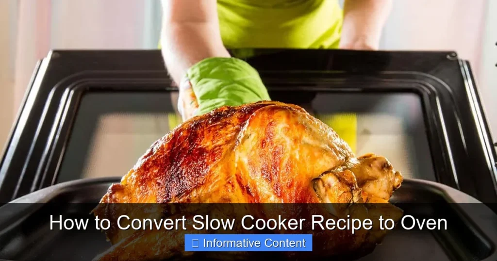 How to Convert Slow Cooker Recipe to Oven