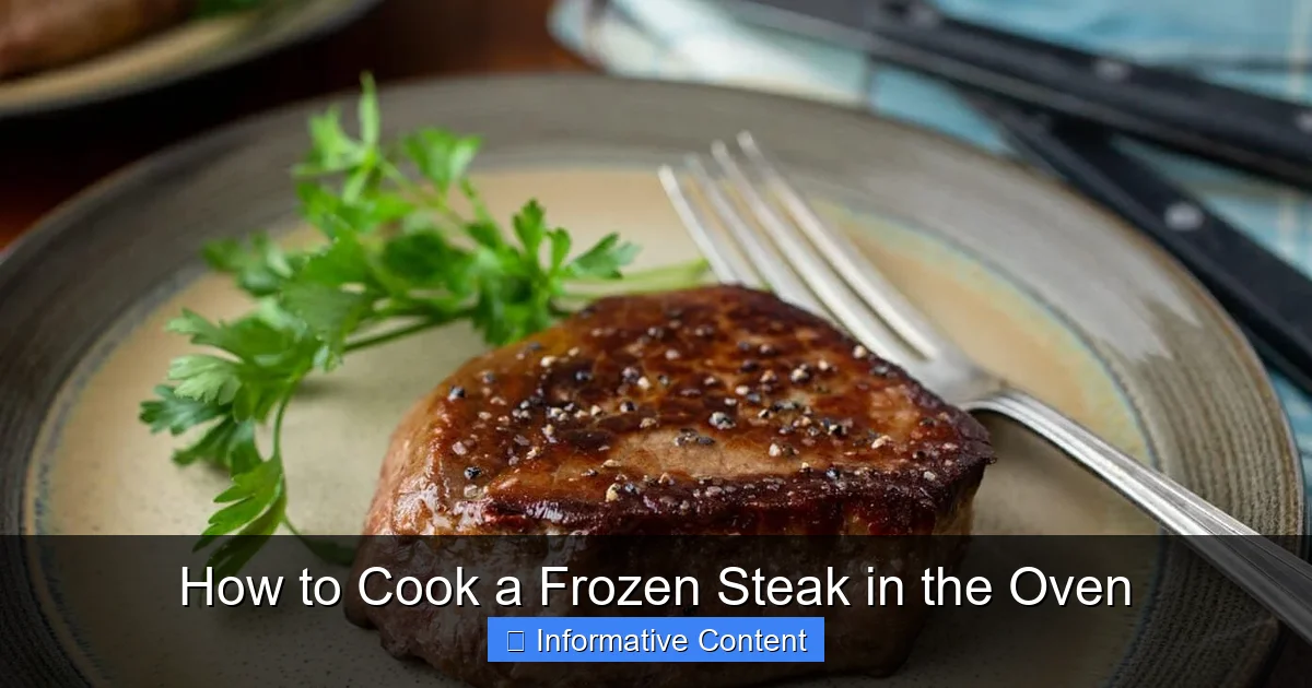 How to Cook a Frozen Steak in the Oven
