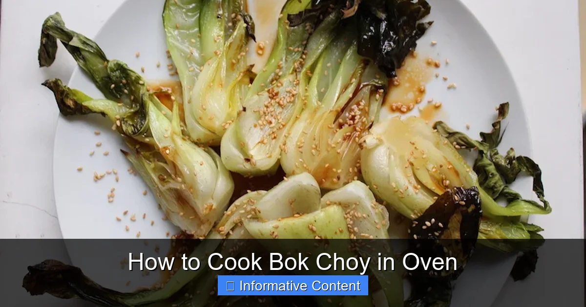 How to Cook Bok Choy in Oven