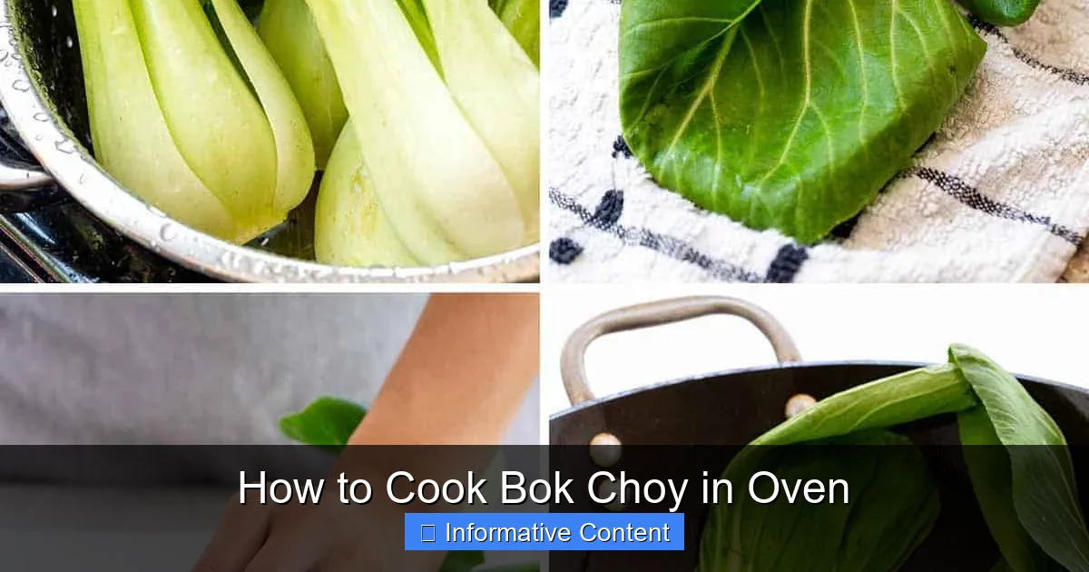 How to Cook Bok Choy in Oven
