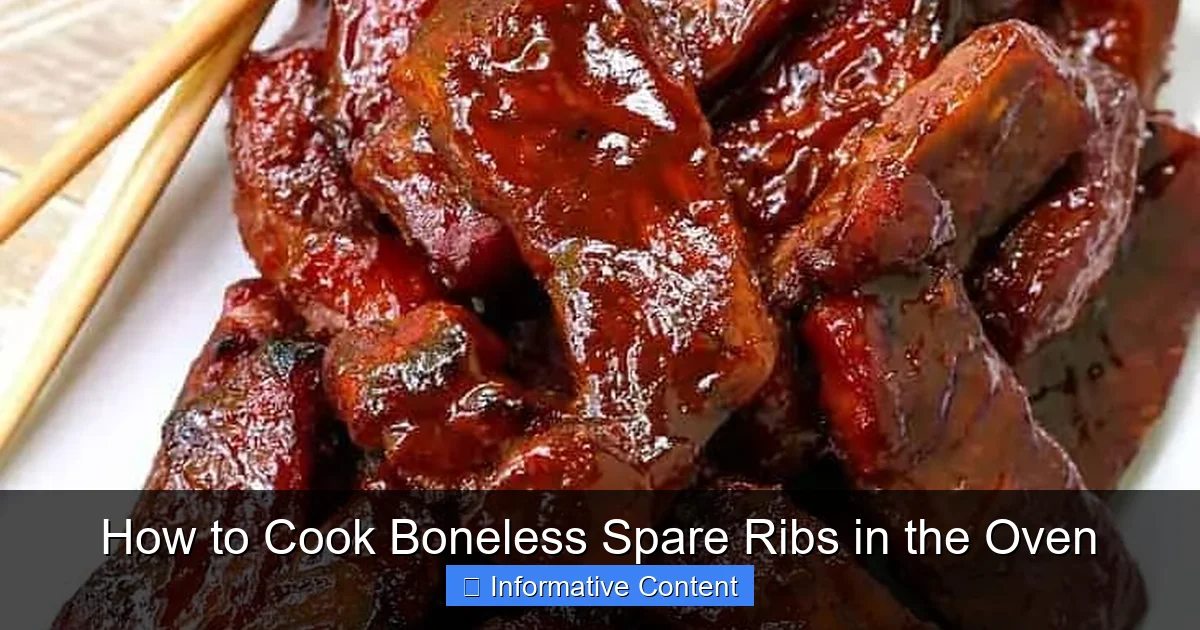 How to Cook Boneless Spare Ribs in the Oven