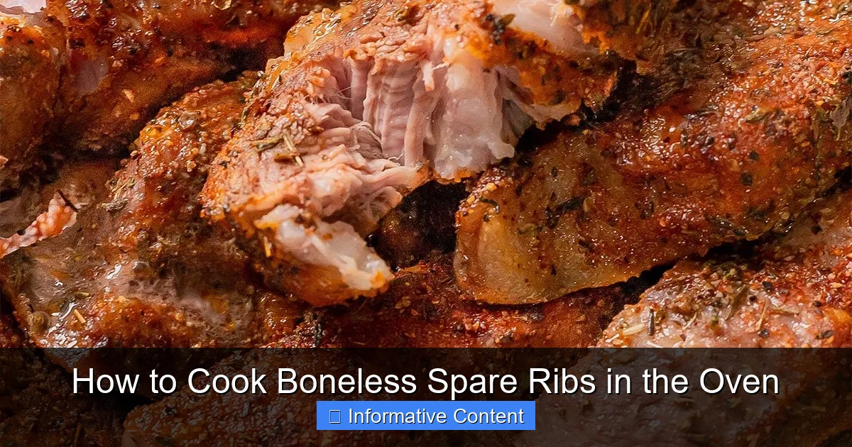 How to Cook Boneless Spare Ribs in the Oven