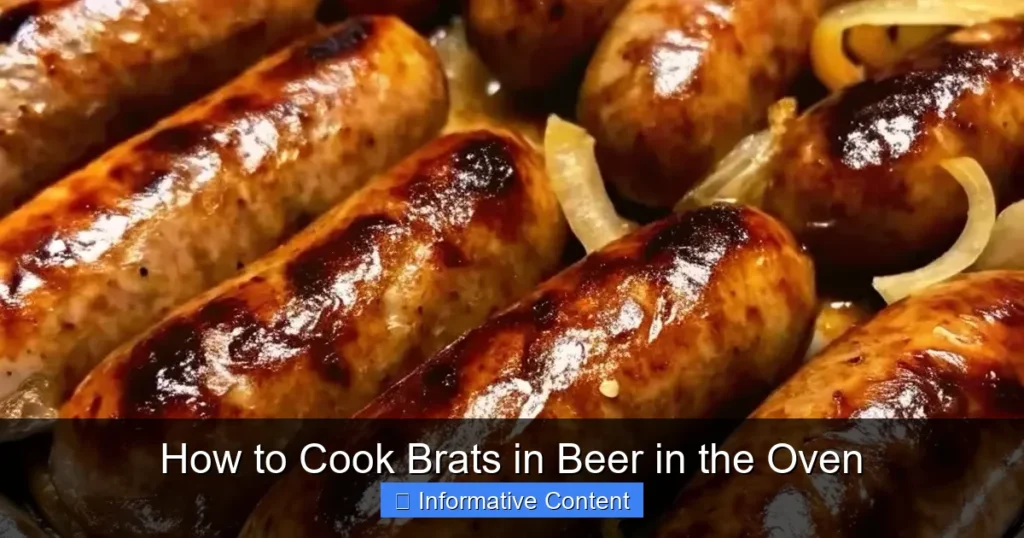 How to Cook Brats in Beer in the Oven