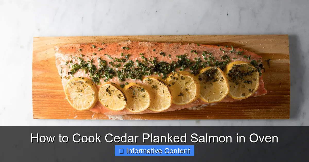 How to Cook Cedar Planked Salmon in Oven