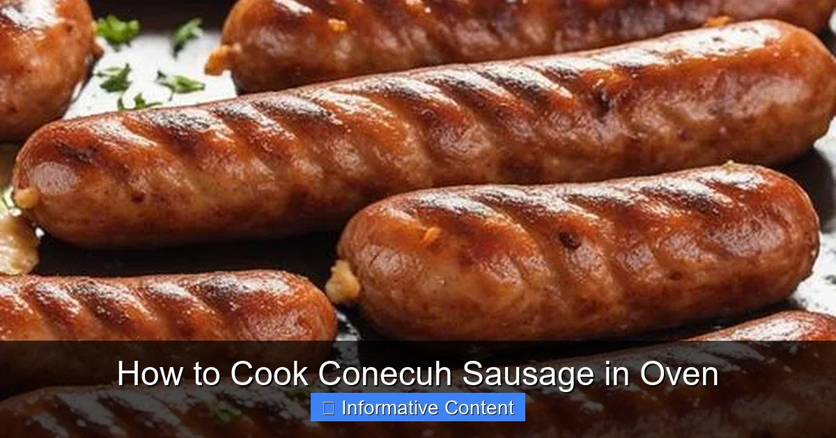 How to Cook Conecuh Sausage in Oven