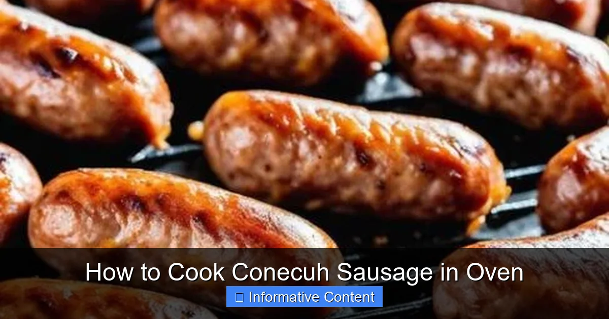 How to Cook Conecuh Sausage in Oven