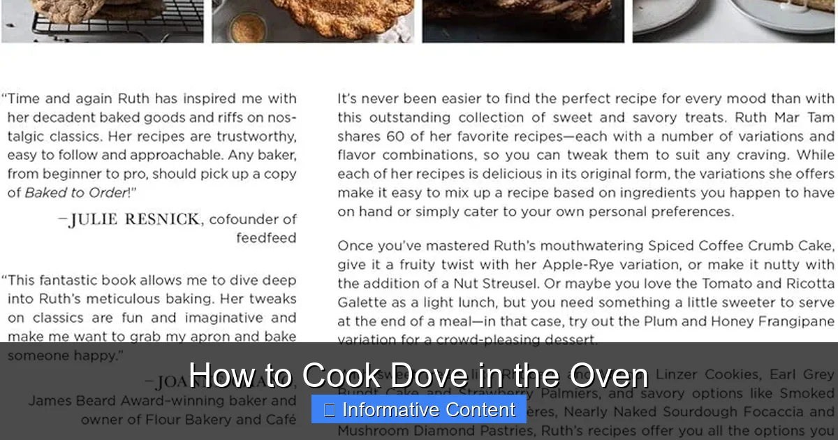 How to Cook Dove in the Oven