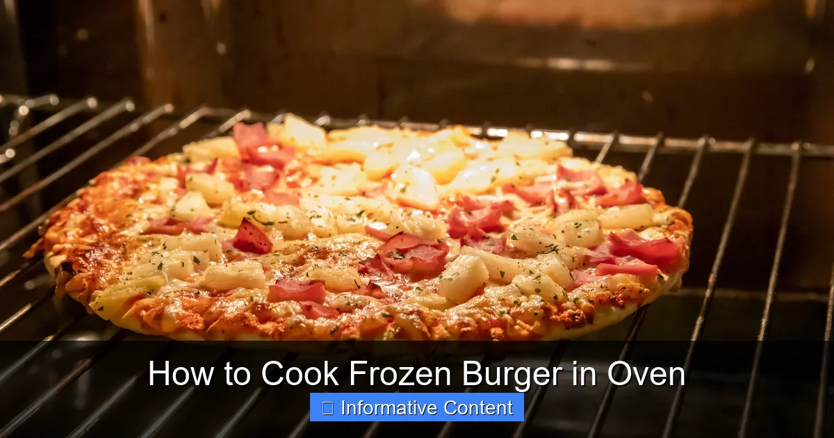 How to Cook Frozen Burger in Oven