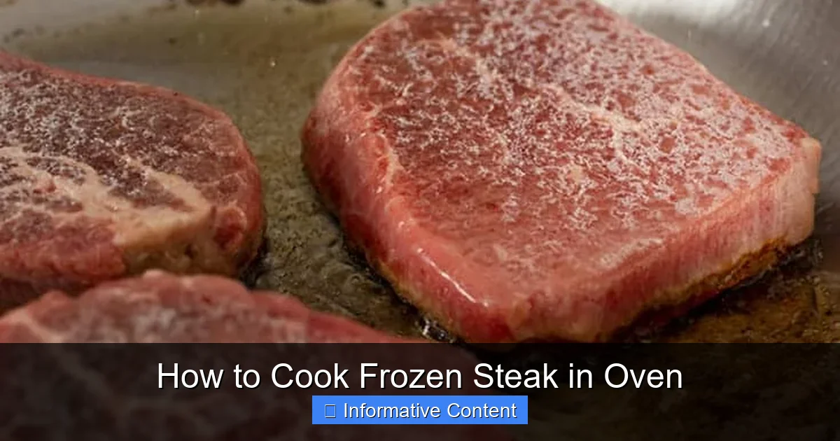 How to Cook Frozen Steak in Oven