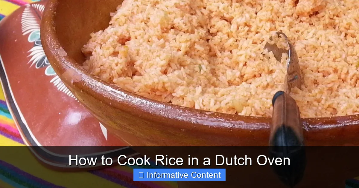 How to Cook Rice in a Dutch Oven