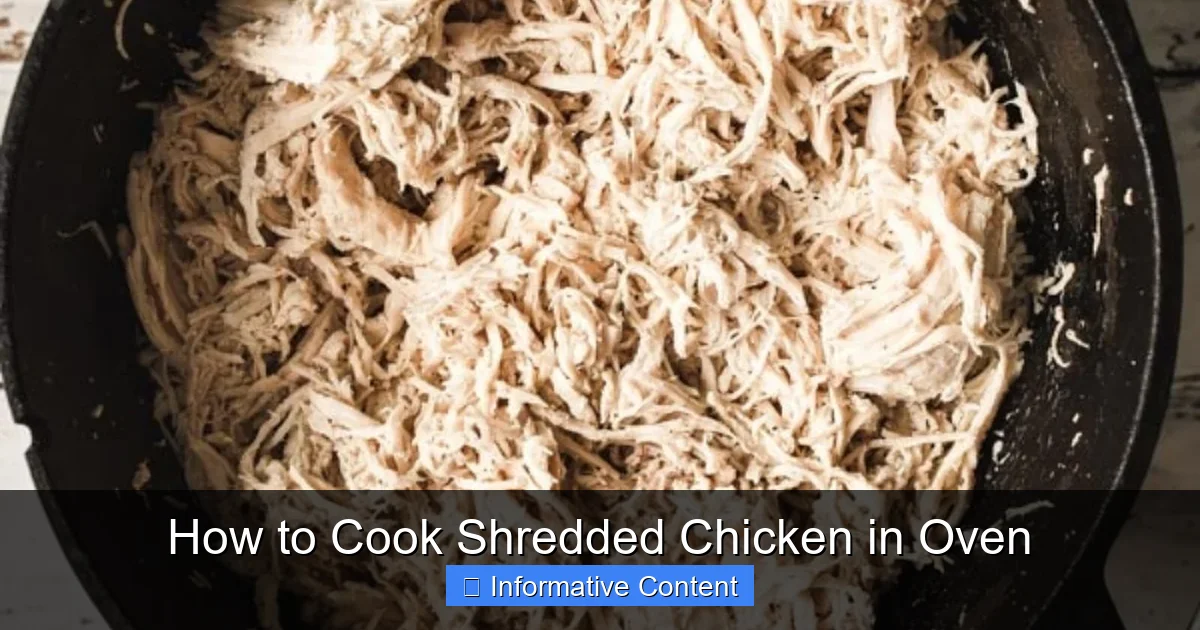 How to Cook Shredded Chicken in Oven