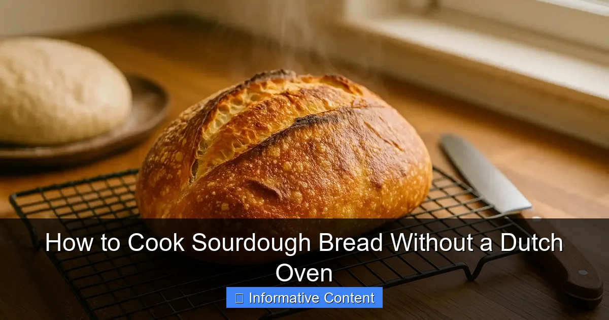 How to Cook Sourdough Bread Without a Dutch Oven