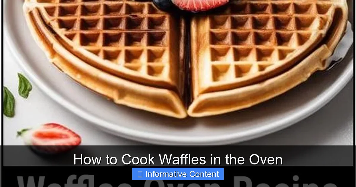 How to Cook Waffles in the Oven