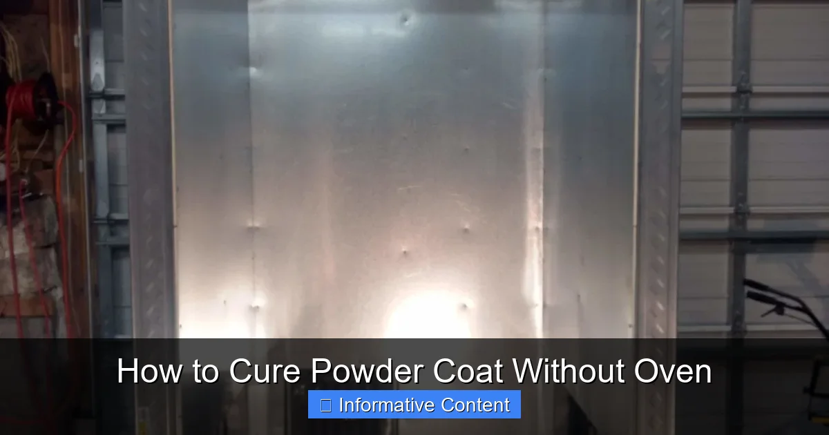 How to Cure Powder Coat Without Oven