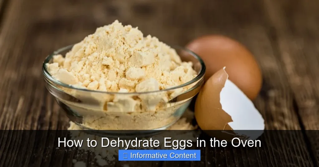 How to Dehydrate Eggs in the Oven