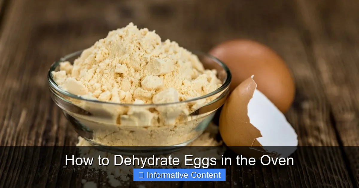 How to Dehydrate Eggs in the Oven