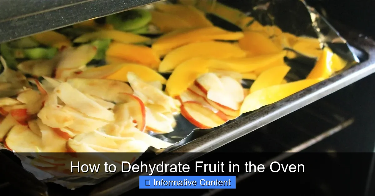 How to Dehydrate Fruit in the Oven