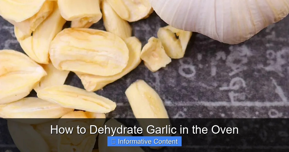 How to Dehydrate Garlic in the Oven