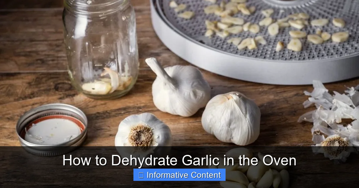 How to Dehydrate Garlic in the Oven