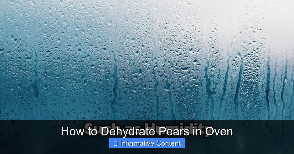 How to Dehydrate Pears in Oven