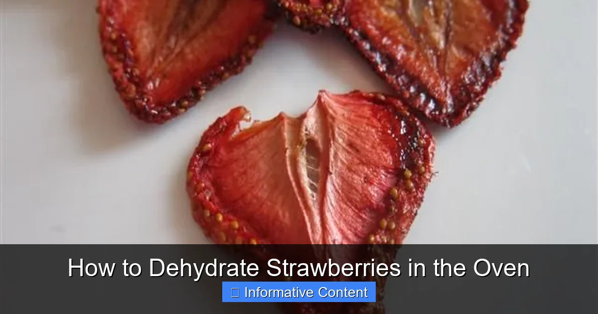 How to Dehydrate Strawberries in the Oven