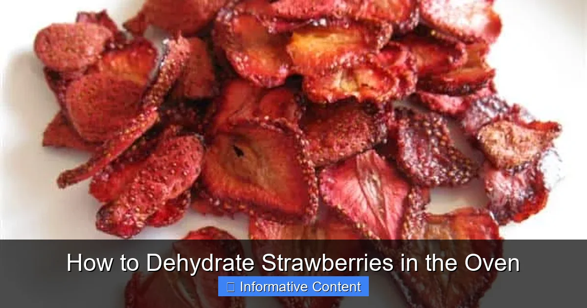 How to Dehydrate Strawberries in the Oven