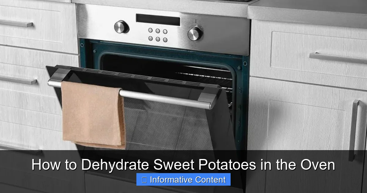 How to Dehydrate Sweet Potatoes in the Oven