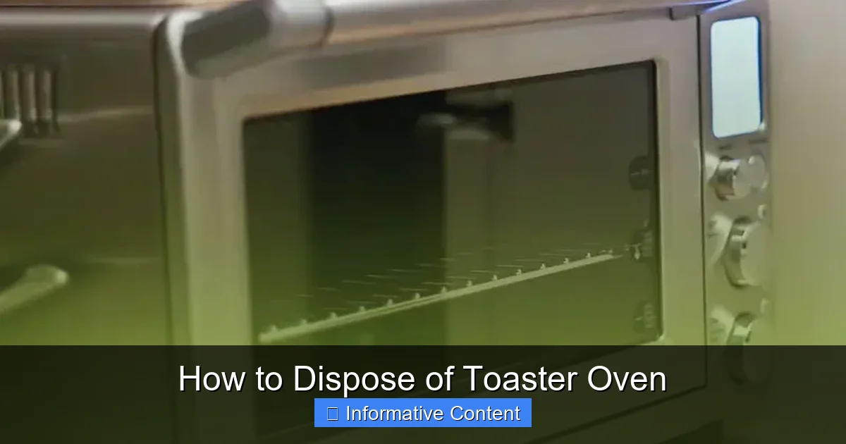 How to Dispose of Toaster Oven