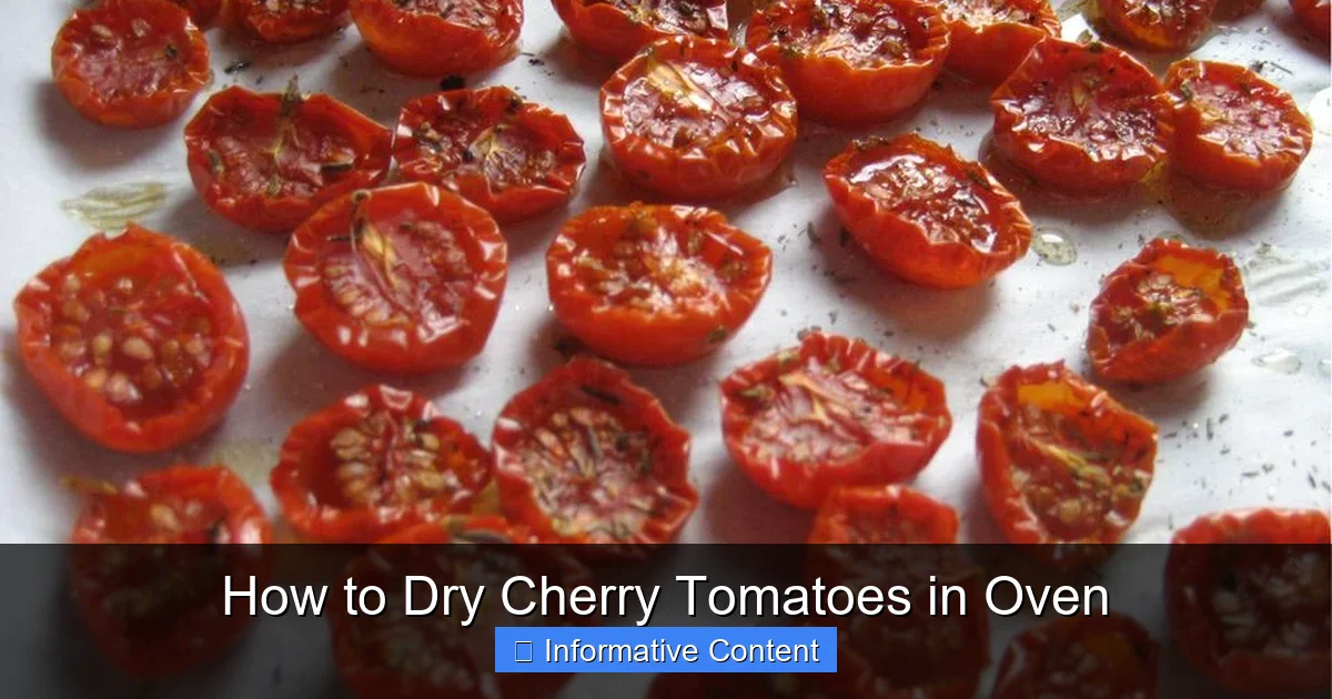 How to Dry Cherry Tomatoes in Oven