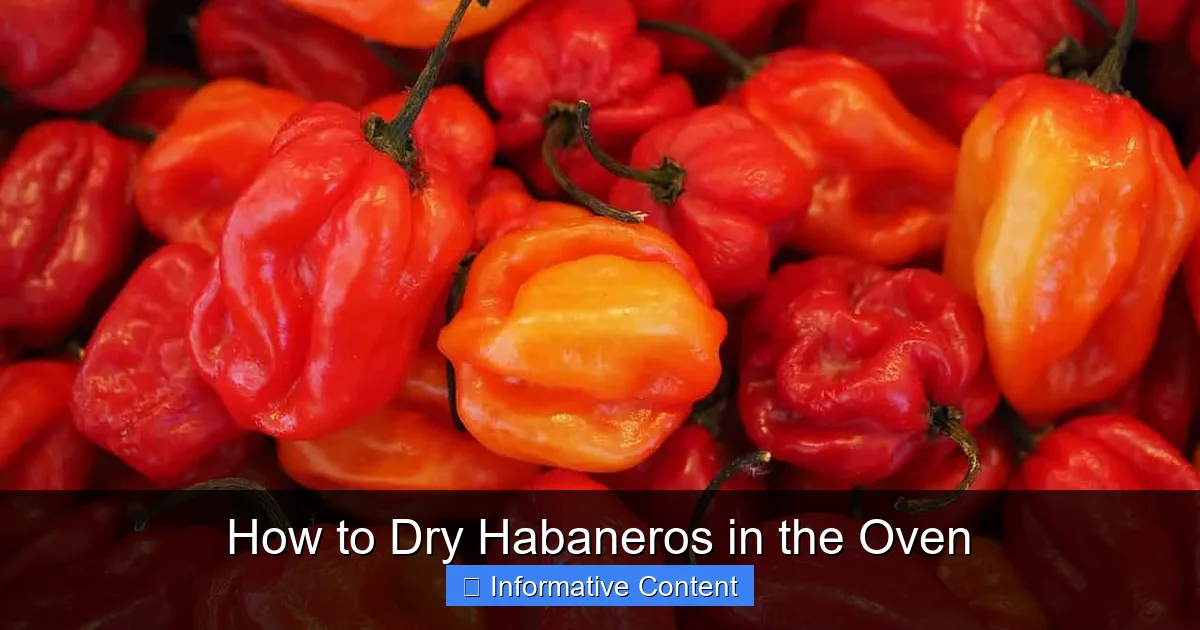 How to Dry Habaneros in the Oven