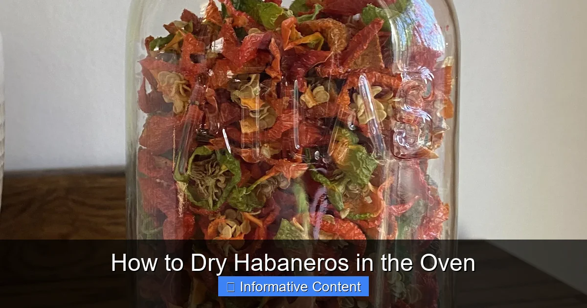 How to Dry Habaneros in the Oven