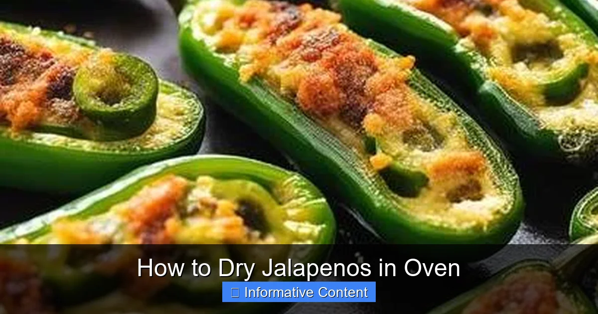 How to Dry Jalapenos in Oven