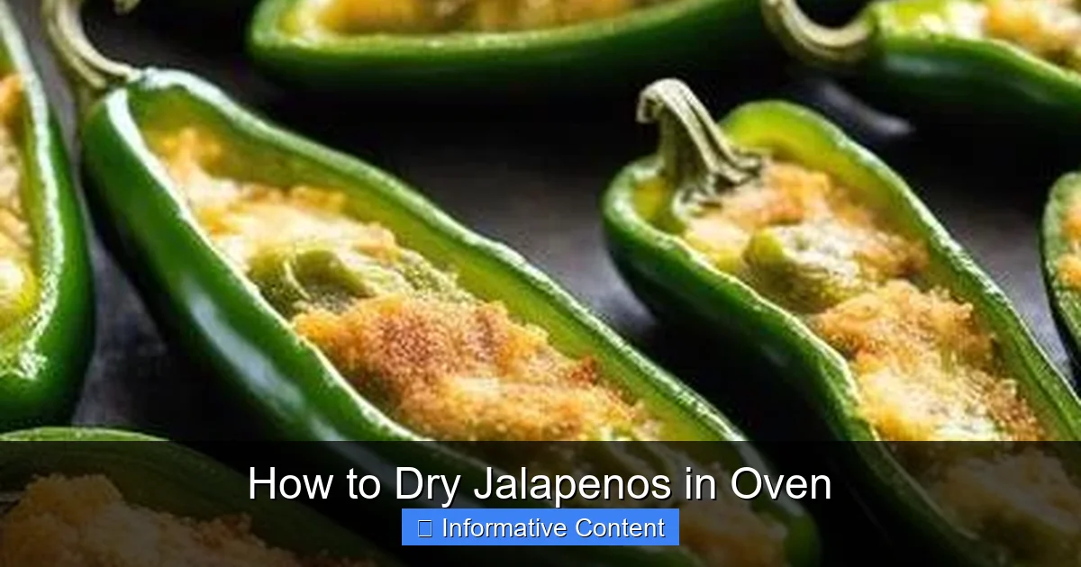 How to Dry Jalapenos in Oven