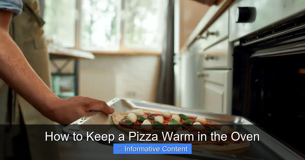 How to Keep a Pizza Warm in the Oven