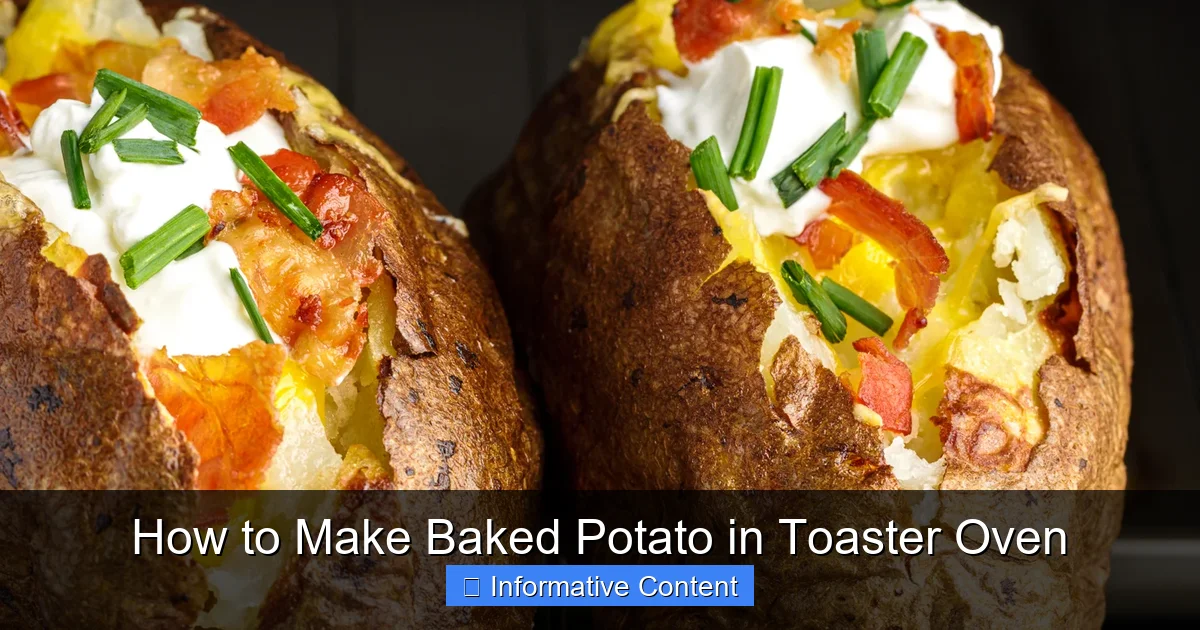 How to Make Baked Potato in Toaster Oven