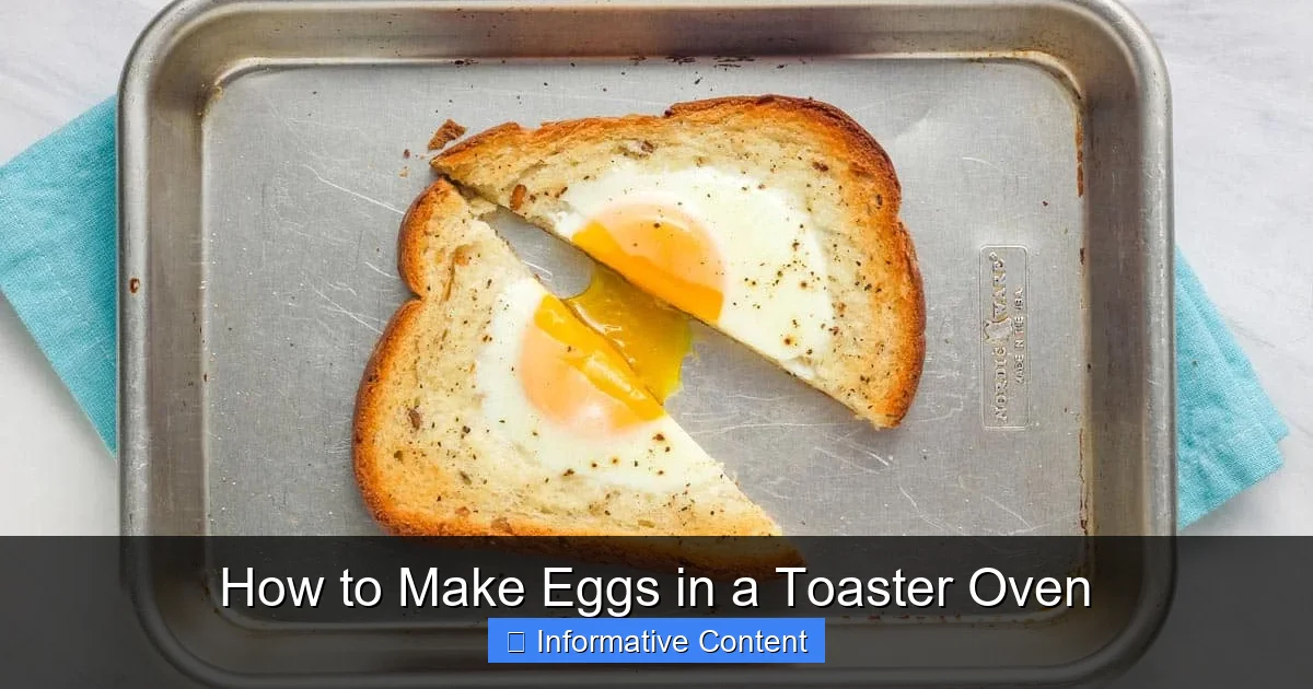 How to Make Eggs in a Toaster Oven