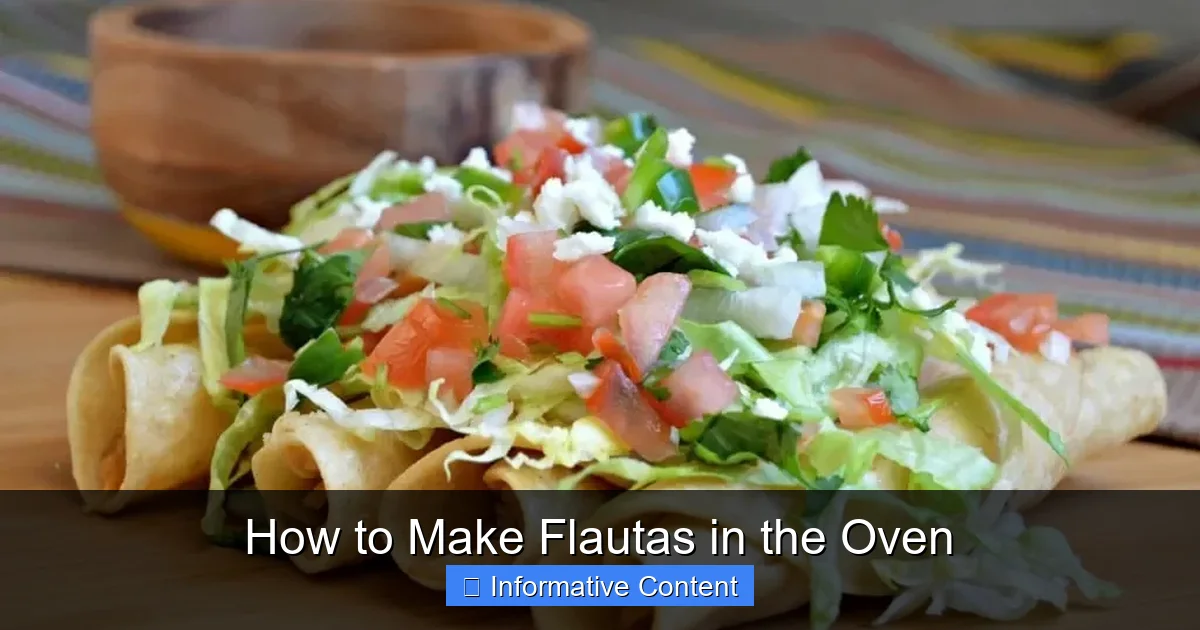 How to Make Flautas in the Oven