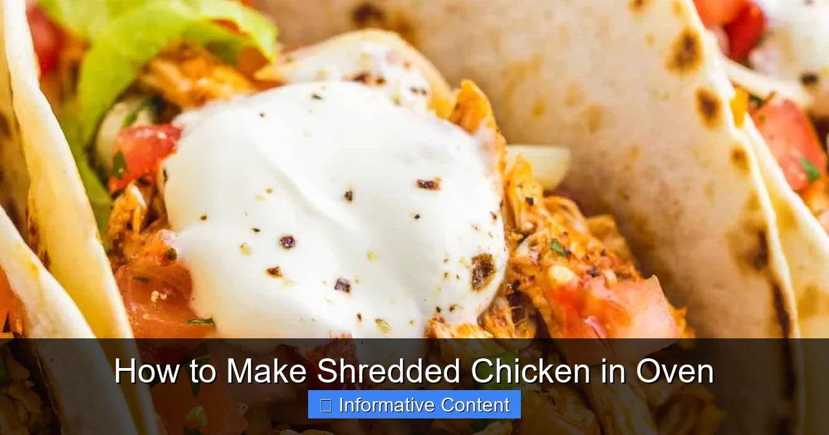 How to Make Shredded Chicken in Oven
