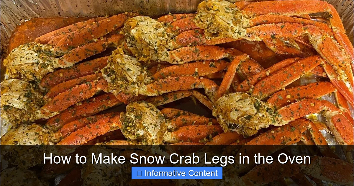 How to Make Snow Crab Legs in the Oven