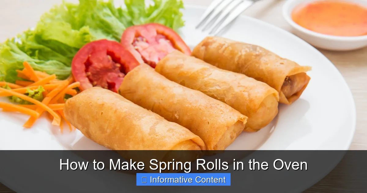 How to Make Spring Rolls in the Oven