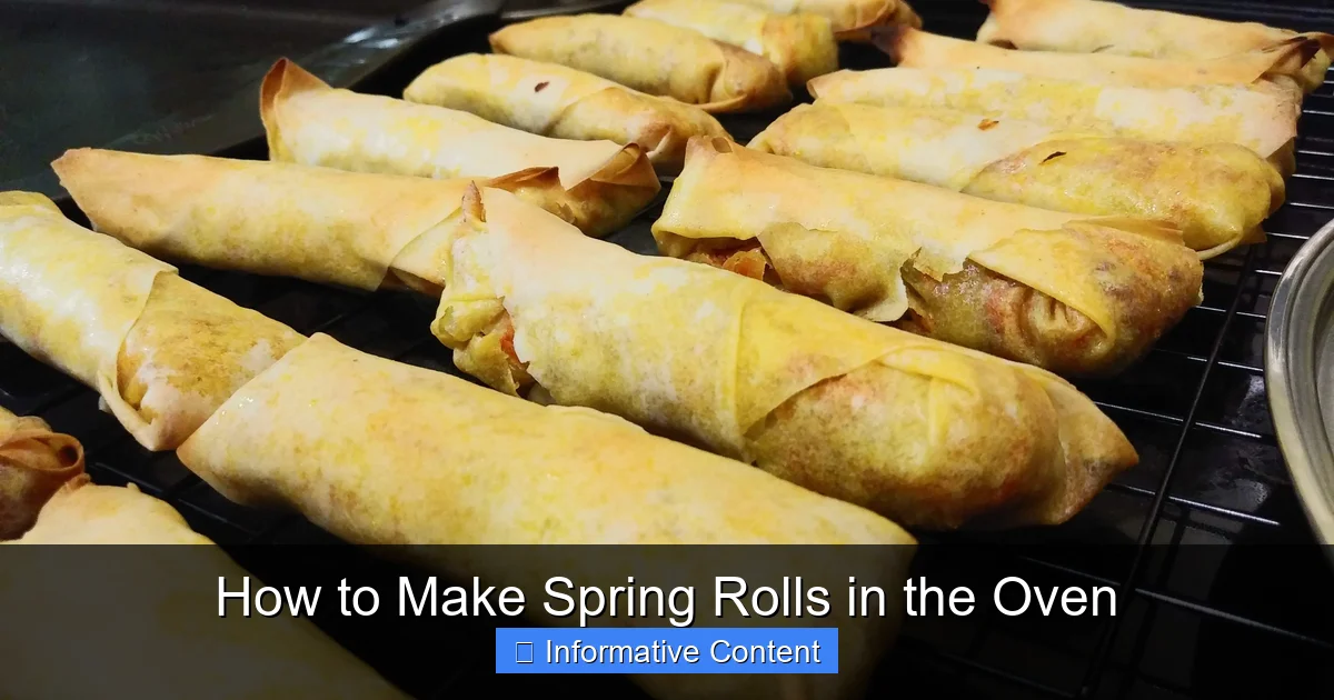 How to Make Spring Rolls in the Oven