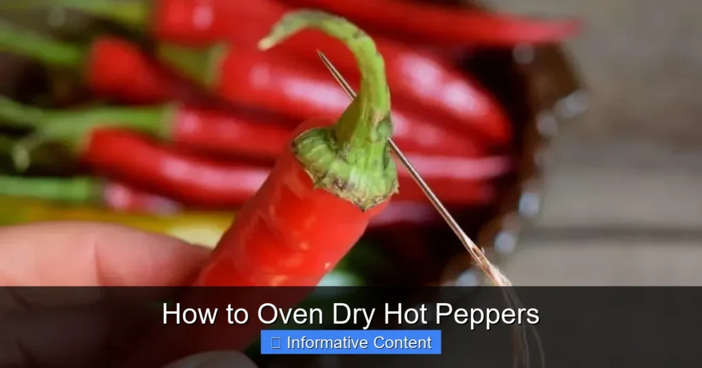 How to Oven Dry Hot Peppers