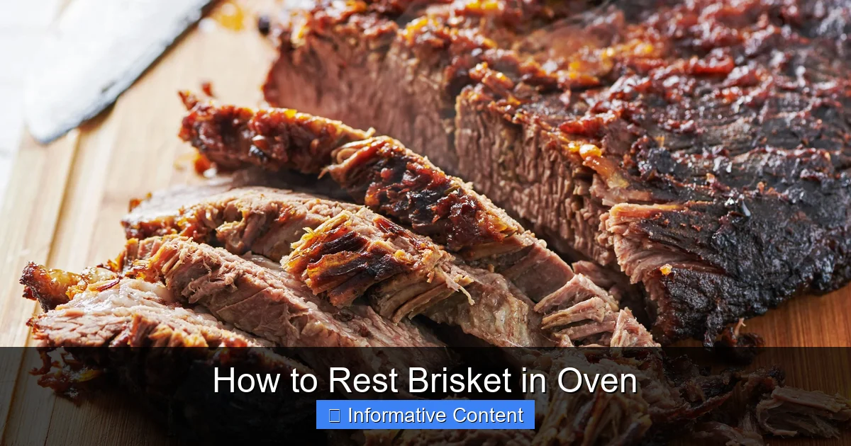 How to Rest Brisket in Oven