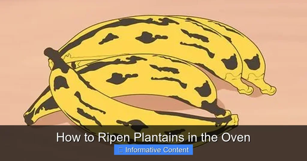 How to Ripen Plantains in the Oven