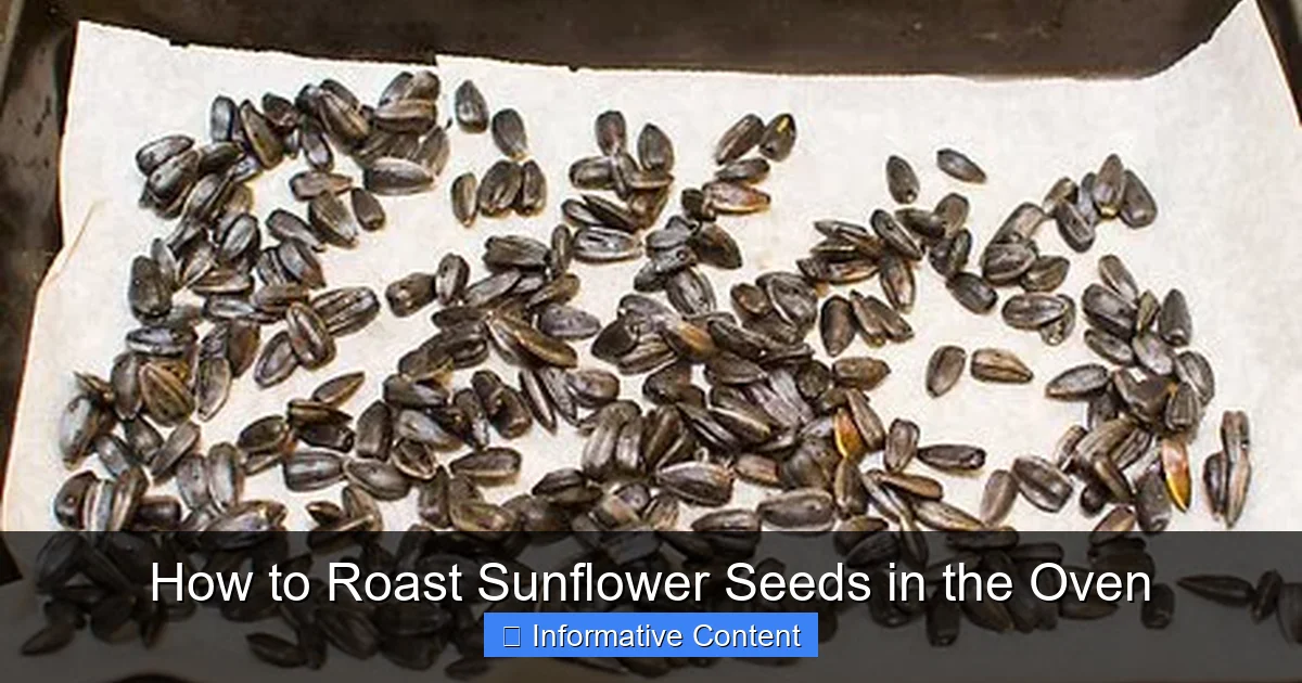 How to Roast Sunflower Seeds in the Oven