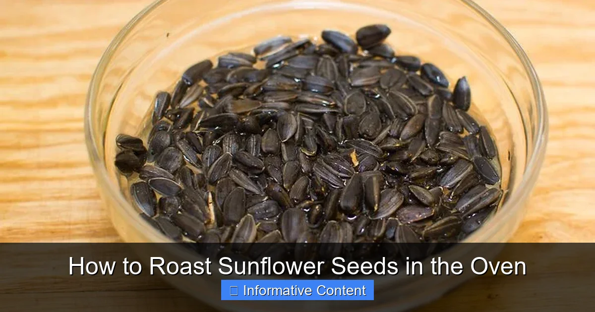 How to Roast Sunflower Seeds in the Oven